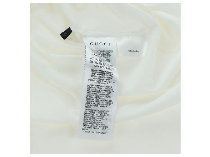 T-shirt a maniche corte GUCCI GUCCI �~ Doraemon in cotone blu e bianco Auth 166963SM - vista 8