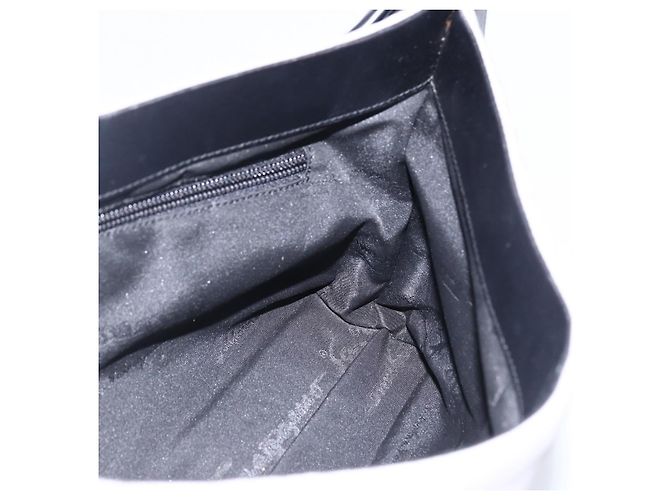 Salvatore Ferragamo Schultertasche aus Nylon Grau Silber Authentisch bs33629 Braun - Ansicht 17