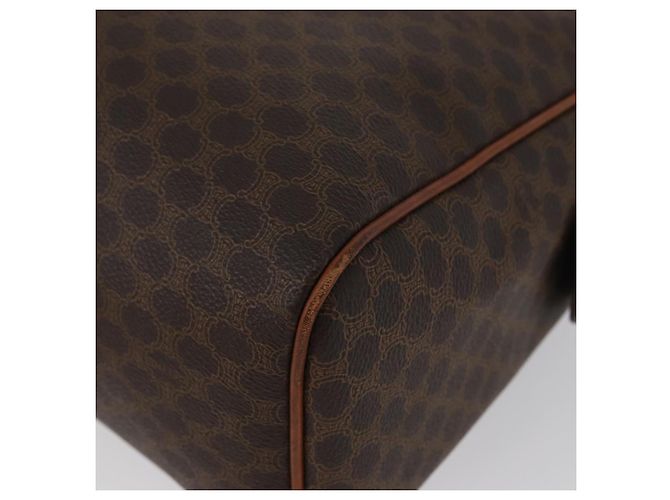 Céline Borsa a mano in tela Macadam CELINE in pelle PVC marrone oro Auth 172719 D'oro - vista 11