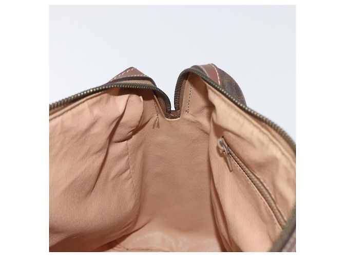 Céline Borsa a mano in tela Macadam CELINE in pelle PVC marrone oro Auth 172719 D'oro - vista 19