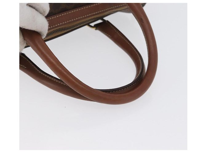 Céline Borsa a mano in tela Macadam CELINE in pelle PVC marrone oro Auth 172719 D'oro - vista 7