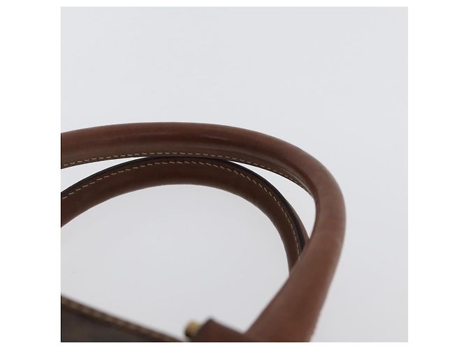 Céline Borsa a mano in tela Macadam CELINE in pelle PVC marrone oro Auth 172719 D'oro - vista 8