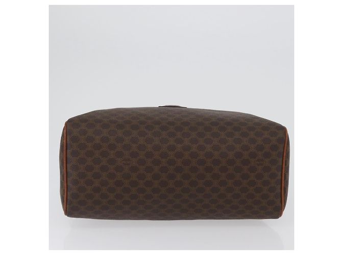 Céline Borsa a mano in tela Macadam CELINE in pelle PVC marrone oro Auth 172719 D'oro - vista 9