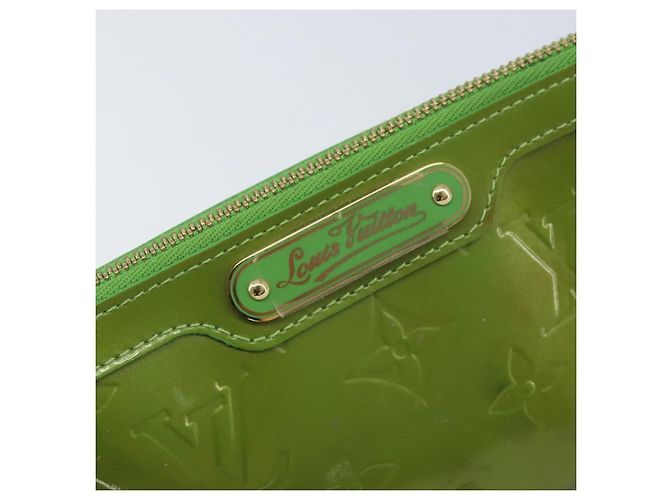 LOUIS VUITTON Trousse à cosmétiques Monogram Vernis Verte M93649 Auth bs33617 - vue 13