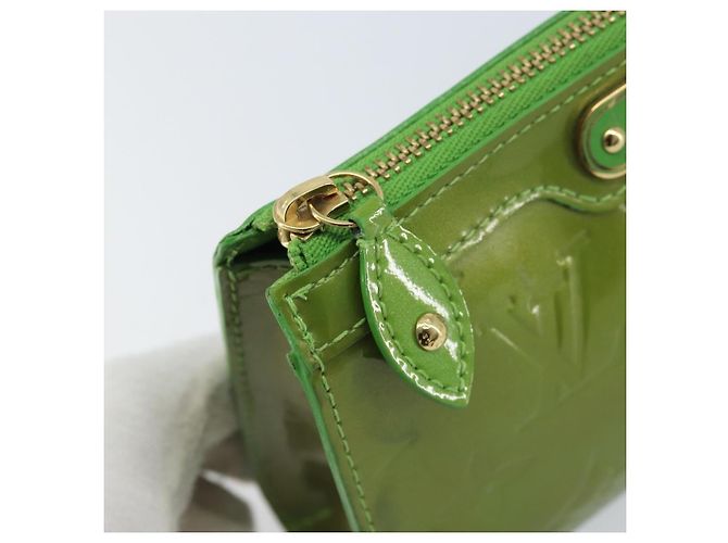 LOUIS VUITTON Trousse à cosmétiques Monogram Vernis Verte M93649 Auth bs33617 - vue 14