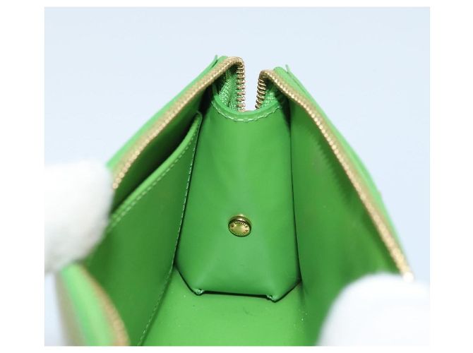 LOUIS VUITTON Trousse à cosmétiques Monogram Vernis Verte M93649 Auth bs33617 - vue 17