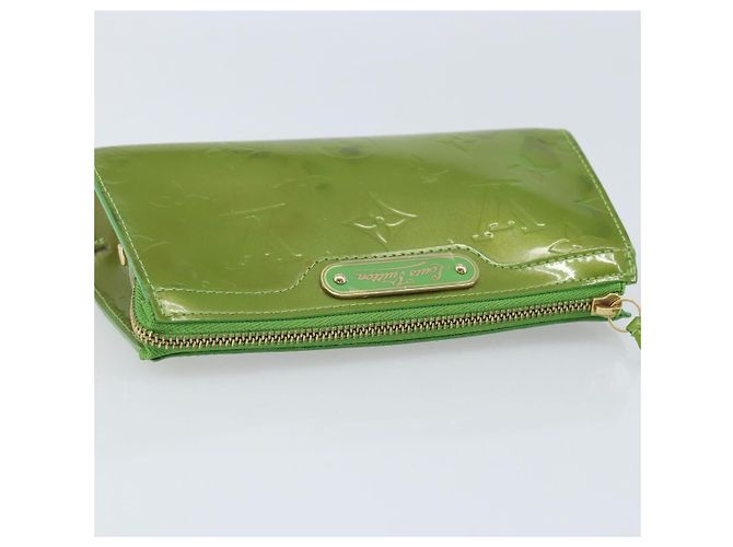 LOUIS VUITTON Trousse à cosmétiques Monogram Vernis Verte M93649 Auth bs33617 - vue 6