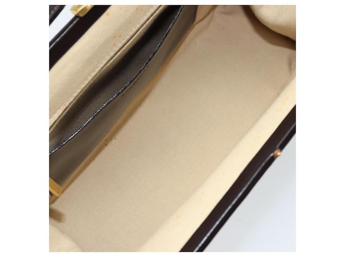Borsa a Spalla Burberry Nova Check Lana Beige Oro Auth LNZ061A D'oro - vista 18