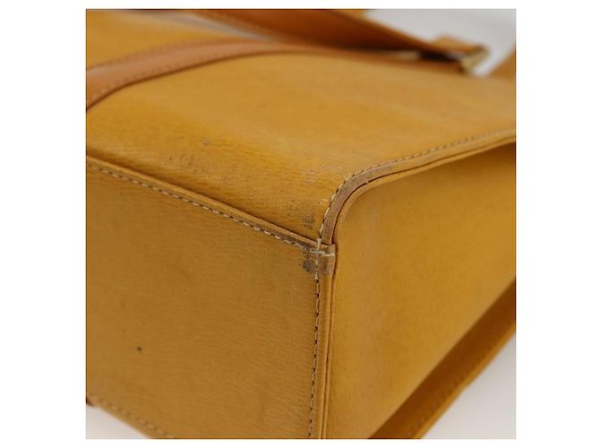 Borsa a mano in pelle giallo oro Auth BA11047 di BURBERRY D'oro - vista 12