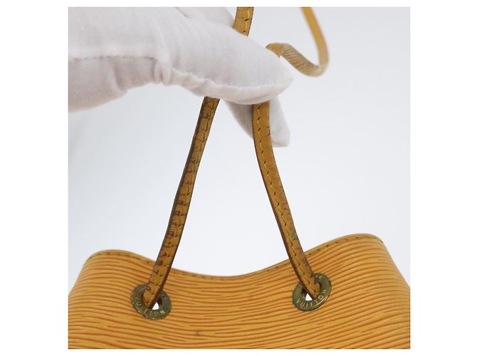 Noe LOUIS VUITTON Borsa a Spalla Petit Noé Epi Gialla M44109 LV Auth LNZ242 Giallo - vista 16