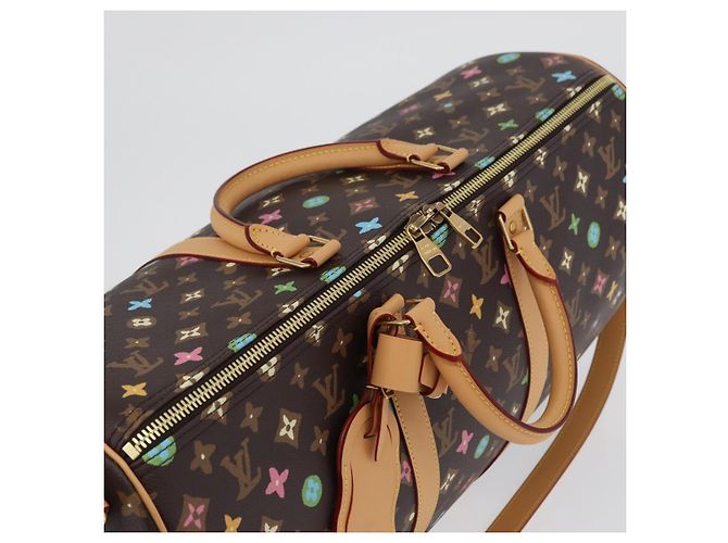 LOUIS VUITTON Monogram Craggy Keepall Bandouliere 45 Borsa M24901 LV Auth 70893SM Nero Monogramma - vista 6