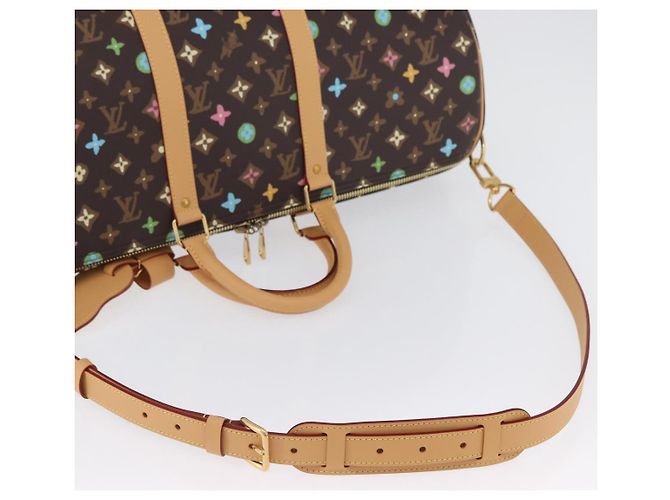 LOUIS VUITTON Monogram Craggy Keepall Bandouliere 45 Borsa M24901 LV Auth 70893SM Nero Monogramma - vista 9