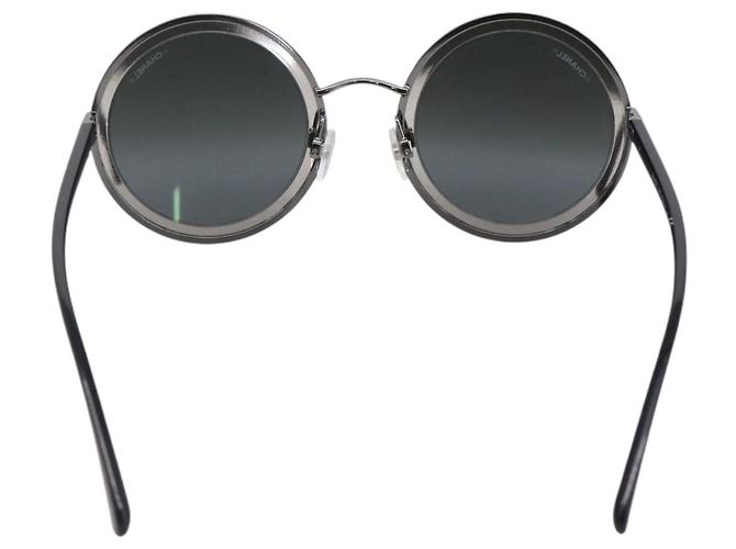 Occhiali da sole CHANEL metallo Nero CC Auth 166249V - vista 3