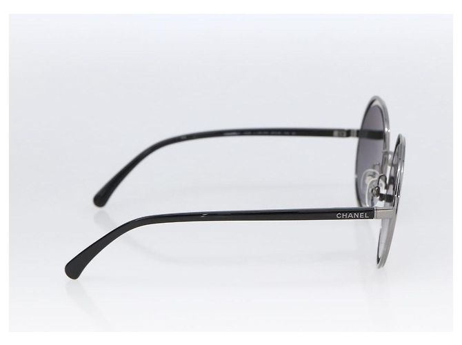 Occhiali da sole CHANEL metallo Nero CC Auth 166249V - vista 4