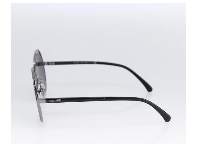 Occhiali da sole CHANEL metallo Nero CC Auth 166249V - vista 5
