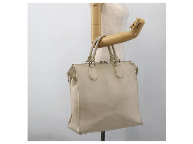 LOUIS VUITTON Handtasche Cabanaxos aus Leder Weiß M95887 LV Auth bs33670 - Ansicht 22