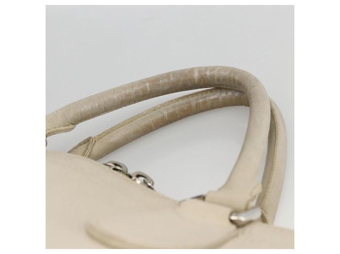 LOUIS VUITTON Handtasche Cabanaxos aus Leder Weiß M95887 LV Auth bs33670 - Ansicht 8