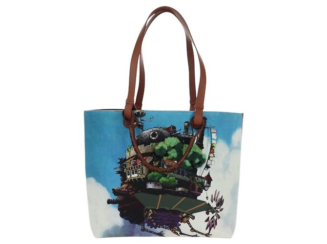 LOEWE - Borsa Anagram in tela del Castello Errante di Studio Ghibli Auth 166901SM Multicolore - vista 2