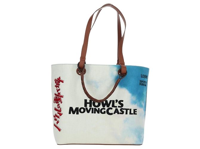 LOEWE - Borsa Anagram in tela del Castello Errante di Studio Ghibli Auth 166901SM Multicolore - vista 3