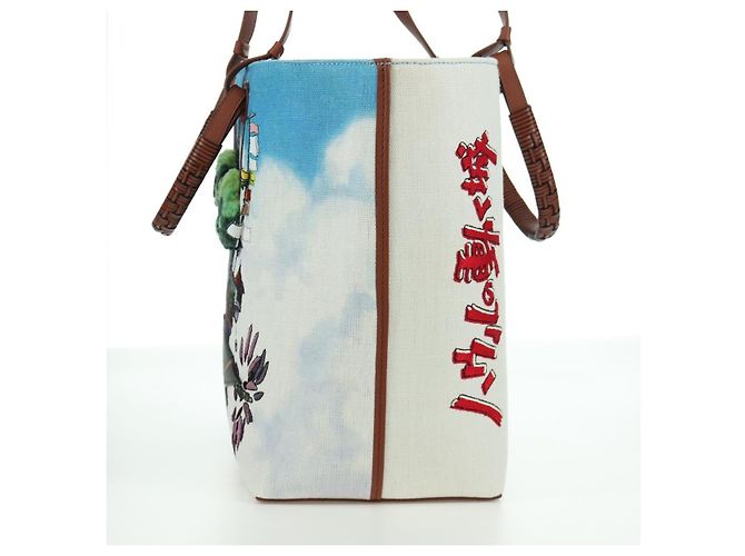 LOEWE - Borsa Anagram in tela del Castello Errante di Studio Ghibli Auth 166901SM Multicolore - vista 4