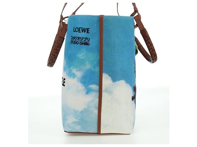 LOEWE - Borsa Anagram in tela del Castello Errante di Studio Ghibli Auth 166901SM Multicolore - vista 5