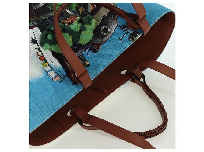 LOEWE - Borsa Anagram in tela del Castello Errante di Studio Ghibli Auth 166901SM Multicolore - vista 6