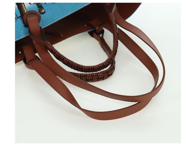 LOEWE - Borsa Anagram in tela del Castello Errante di Studio Ghibli Auth 166901SM Multicolore - vista 9