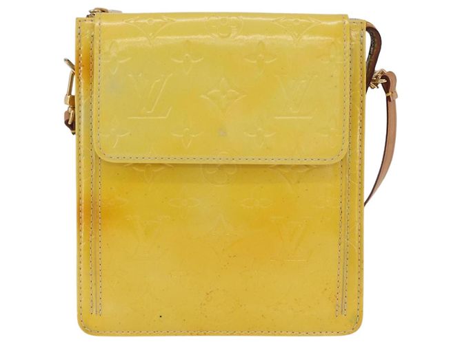 LOUIS VUITTON Bolsa de Accesorios Motto Monogram Vernis Gris M91030 LV Auth BA11103 - vista 2