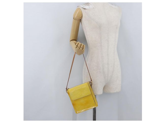 LOUIS VUITTON Bolsa de Accesorios Motto Monogram Vernis Gris M91030 LV Auth BA11103 - vista 23