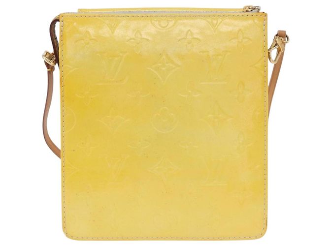 LOUIS VUITTON Bolsa de Accesorios Motto Monogram Vernis Gris M91030 LV Auth BA11103 - vista 3