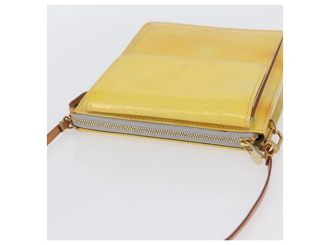 LOUIS VUITTON Bolsa de Accesorios Motto Monogram Vernis Gris M91030 LV Auth BA11103 - vista 6