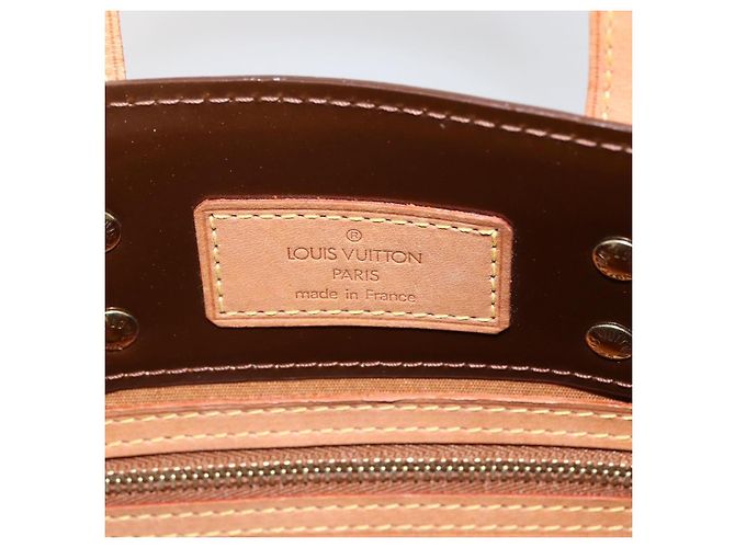 LOUIS VUITTON Borsa a Mano Monogram Vernis Reade PM Bronzo M91146 LV Auth gh1836 - vista 14