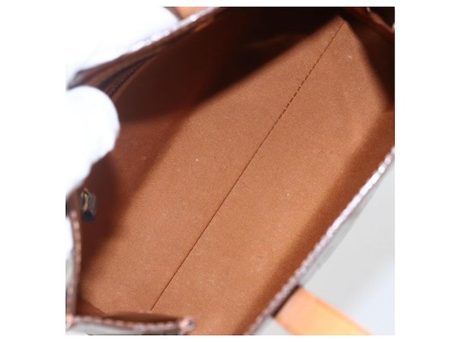 LOUIS VUITTON Borsa a Mano Monogram Vernis Reade PM Bronzo M91146 LV Auth gh1836 - vista 15