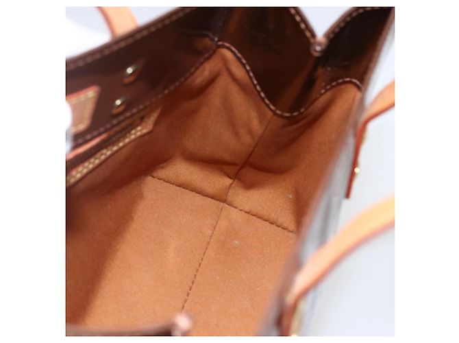 LOUIS VUITTON Borsa a Mano Monogram Vernis Reade PM Bronzo M91146 LV Auth gh1836 - vista 16