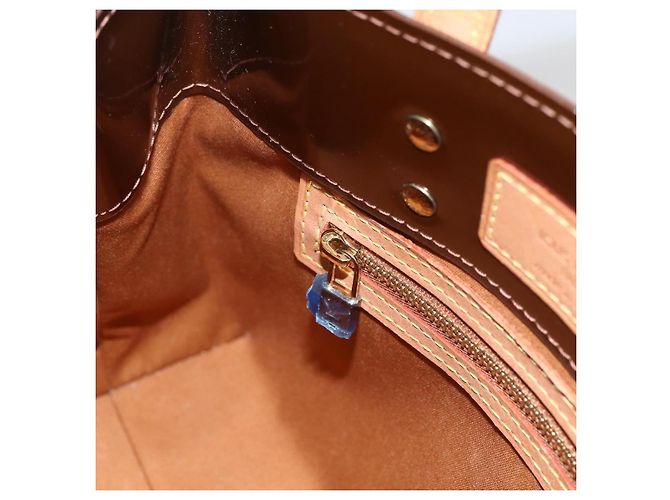 LOUIS VUITTON Borsa a Mano Monogram Vernis Reade PM Bronzo M91146 LV Auth gh1836 - vista 18