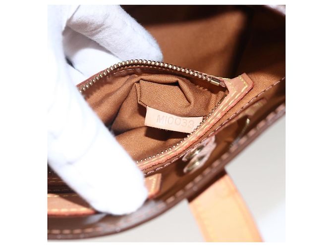 LOUIS VUITTON Borsa a Mano Monogram Vernis Reade PM Bronzo M91146 LV Auth gh1836 - vista 20