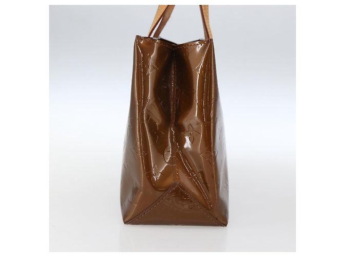 LOUIS VUITTON Borsa a Mano Monogram Vernis Reade PM Bronzo M91146 LV Auth gh1836 - vista 4