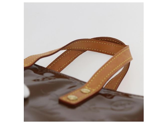 LOUIS VUITTON Borsa a Mano Monogram Vernis Reade PM Bronzo M91146 LV Auth gh1836 - vista 8