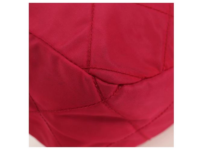 PRADA Borsa a Spalla con Catena Nylon Rosa Oro Auth 166995A D'oro - vista 10
