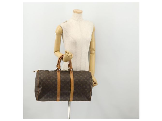 LOUIS VUITTON Borsa Boston Monogram Keepall 45 M41428 LV Auth BA10838 Monogramma - vista 23