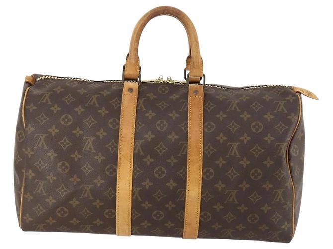 LOUIS VUITTON Borsa Boston Monogram Keepall 45 M41428 LV Auth BA10838 Monogramma - vista 3