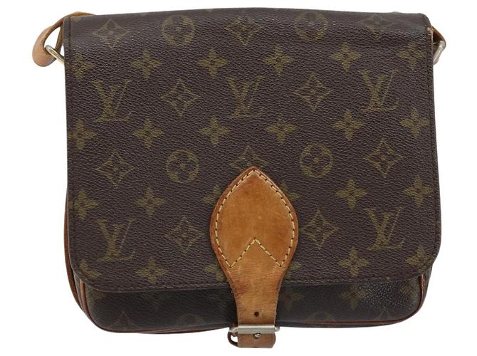 LOUIS VUITTON Borsa a Spalla Monogram Cartouchiere MM M51253 LV Auth 172797 Monogramma - vista 2