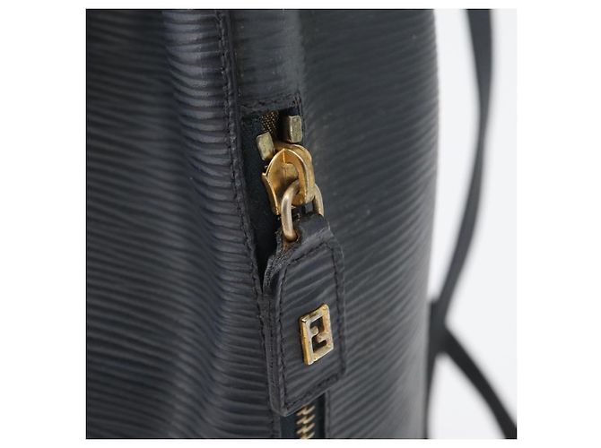 FENDI Rucksack aus Leder in Anthrazit Auth 173517 Anthrazitgrau - Ansicht 15
