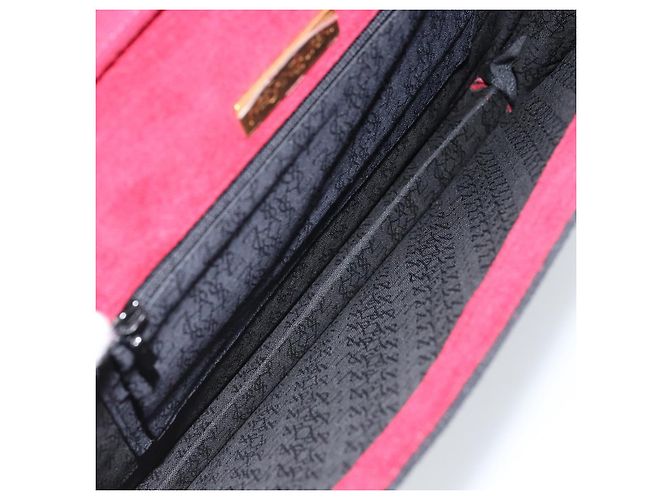 SAINT LAURENT Borsa a Spalla Camoscio Bordeaux Oro Auth 172534 D'oro Bordò - vista 16