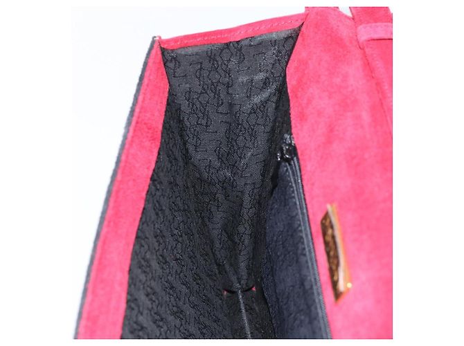 SAINT LAURENT Borsa a Spalla Camoscio Bordeaux Oro Auth 172534 D'oro Bordò - vista 18