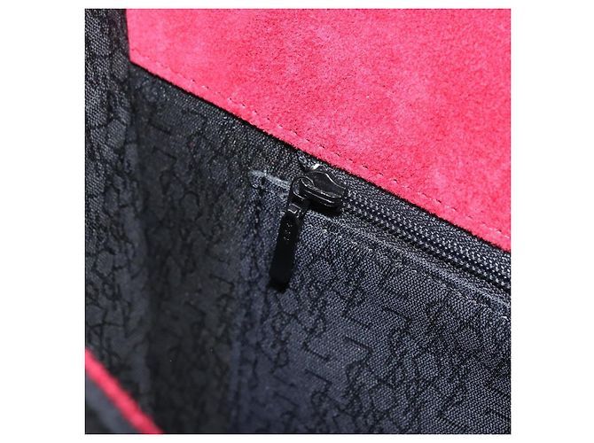 SAINT LAURENT Borsa a Spalla Camoscio Bordeaux Oro Auth 172534 D'oro Bordò - vista 19