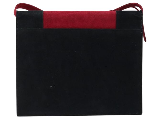 SAINT LAURENT Borsa a Spalla Camoscio Bordeaux Oro Auth 172534 D'oro Bordò - vista 3