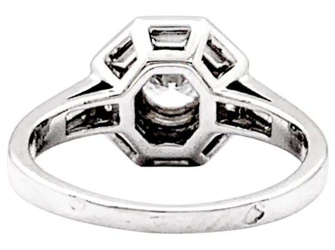 Autre Marque Anello Mellerio in platino e diamanti. - vista 4