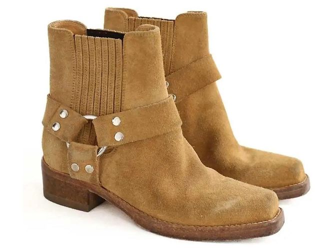 Re/Done Camel Biker-Stiefel - Ansicht 3