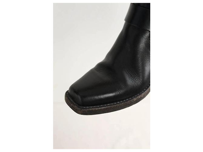 Re/Done Schwarze Bikerstiefel - Ansicht 4